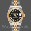 Replica Rolex Datejust-179173 da donna, 26 mm, quadrante Sunbeam Silver, lunetta scanalata, Lady Silver