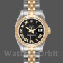 Replica Rolex Datejust-179173 da donna, 26 mm, quadrante Sunbeam Silver, lunetta scanalata, Lady Silver