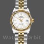 Replica Rolex Datejust-179173 da donna, 26 mm, quadrante bianco, lunetta scanalata, Lady White