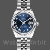 Replica Rolex Datejust-179174 da donna, 26 mm, quadrante blu con numeri romani, Lady Blue