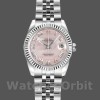 Replica Rolex Datejust-179174 da donna, 26 mm, quadrante rosa madreperlato, lunetta scanalata, Lady MOP
