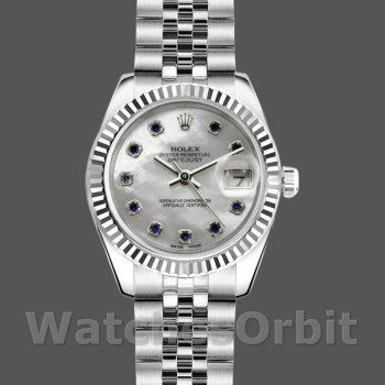 Replica Rolex Datejust-179174 donna, 26 mm, quadrante bianco madreperlato, Lady MOP