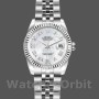 Replica Rolex Datejust-179174 da donna, 26 mm, quadrante bianco madreperlato, lunetta scanalata, Lady MOP