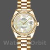 Replica Rolex Datejust-179178 da donna, 26 mm, oro giallo, quadrante bianco madreperlato, Lady MOP