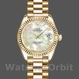 Replica Rolex Datejust-179178 da donna, 26 mm, oro giallo, quadrante bianco madreperlato, Lady MOP