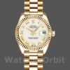 Replica Rolex Datejust-179178 da donna, 26 mm, oro giallo, quadrante romano bianco, Lady White