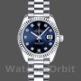 Replica Rolex Datejust-179179 donna, 26 mm, quadrante blu con diamanti, lunetta scanalata, Lady Blue