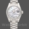 Replica Rolex Datejust-179179 da donna, 26 mm, quadrante madreperlato con diamanti, lunetta scanalata, Lady MOP