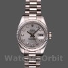 Replica Rolex Datejust-179179 da donna, 26 mm, quadrante argento con diamanti, lunetta scanalata, Lady Silver