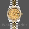 Replica Rolex Datejust-179383 da donna, 26 mm, quadrante champagne con polvere d'oro e cristallo, Lady Champagne