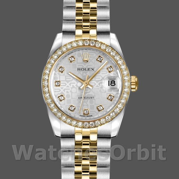 Replica Rolex Datejust-179383 da donna, 26 mm, quadrante Silver Jubilee, Lady Silver