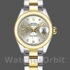 Replica Rolex Datejust-279163 da donna, 28 mm, quadrante argento con diamanti, lunetta bombata, Lady Silver