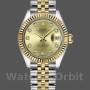 Replica Rolex Datejust-279173 da donna, 28 mm, quadrante champagne con diamanti, lunetta scanalata, Lady Champagne