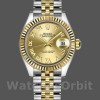 Replica Rolex Datejust-279173 da donna, 28 mm, Champagne, quadrante con numeri romani, lunetta scanalata, Lady Champagne