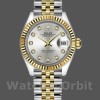 Replica Rolex Datejust-279173 da donna, 28 mm, quadrante argento con diamanti, lunetta scanalata, Lady Silver