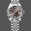 Replica Rolex Datejust-279174 da donna, 28 mm, acciaio inossidabile, quadrante grigio scuro con diamanti, Lady Dark Grey