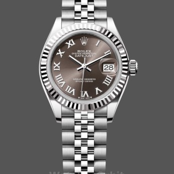 Replica Rolex Datejust-279174 donna, 28 mm, acciaio inossidabile, quadrante romano grigio scuro, Lady Dark Grey