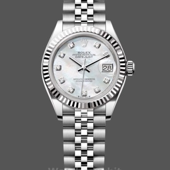 Replica Rolex Datejust-279174 da donna, 28 mm, acciaio inossidabile, quadrante con diamanti madreperlati, Lady MOP