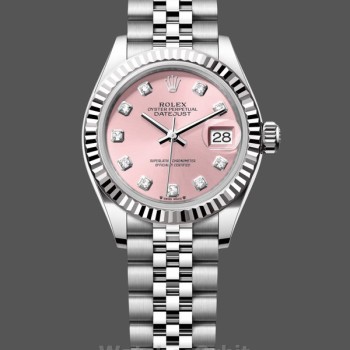 Replica Rolex Datejust-279174 da donna, 28 mm, acciaio inossidabile, quadrante rosa con diamanti, Lady Pink