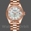 Replica Rolex Datejust-279175 da donna, 28 mm, quadrante madreperla con diamanti, lunetta scanalata, Lady MOP