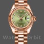 Replica Rolex Datejust-279175 da donna, 28 mm, verde oliva, quadrante con diamanti, lunetta scanalata, Lady verde oliva