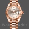 Replica Rolex Datejust-279175 da donna, 28 mm, Sundust, quadrante con diamanti, lunetta scanalata, Lady Sundust