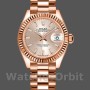 Replica Rolex Datejust-279175 da donna, 28 mm, Sundust, quadrante indicizzato, lunetta scanalata, Lady Sundust