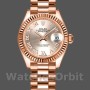 Replica Rolex Datejust-279175 da donna, 28 mm, quadrante con numeri romani Sundust, lunetta scanalata, Lady Sundust