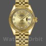 Replica Rolex Datejust-279178 da donna, 28 mm, oro giallo, quadrante con diamanti champagne, Lady Champagne