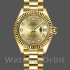 Replica Rolex Datejust donna 279178-28 mm, quadrante champagne, lunetta scanalata, Lady Champagne
