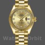 Replica Rolex Datejust donna 279178-28 mm, quadrante champagne, lunetta scanalata, Lady Champagne