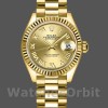 Replica Rolex Datejust donna 279178-28 mm, quadrante romano champagne, lunetta scanalata, Lady Champagne