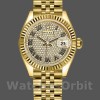 Replica Rolex Datejust-279178 da donna, 28 mm, oro giallo, quadrante con pavé di diamanti, Lady Diamond Pave