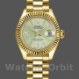 Replica Rolex Datejust-279178 da donna, 28 mm, quadrante verde tiglio, lunetta scanalata, Lady Linden Green
