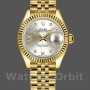 Replica Rolex Datejust-279178 da donna, 28 mm, quadrante argento, diamante, oro giallo, Lady Silver