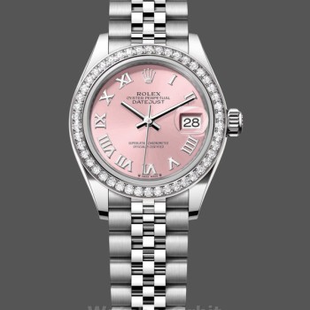 Replica Rolex Datejust 28mm Quadrante Rosa Roman Jubilee Donna - 279384RBR 0005 Quadrante Rosa