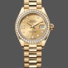Replica Rolex Datejust 28mm Oro giallo 18 carati Donna - 279138RBR 0006 Quadrante champagne