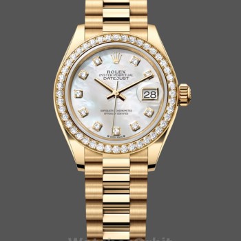 Replica Rolex Datejust 28mm quadrante MOP Oro giallo Donna - M279138RBR 0015 Quadrante MOP