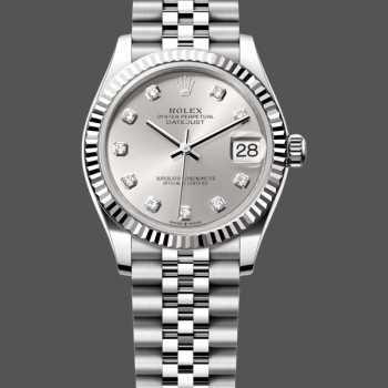 Replica Rolex Datejust 28-m279171 0017 da donna, indice cioccolato, acciaio e oro rosa, cioccolato