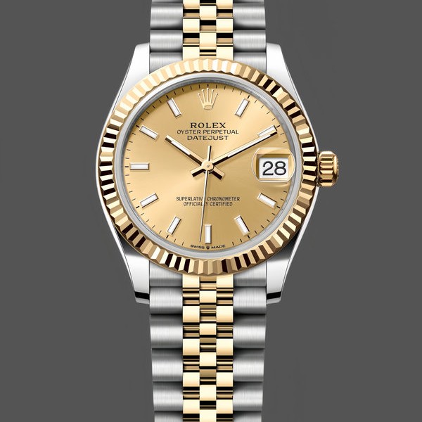 Replica Rolex Datejust donna 31-278273 0014, quadrante champagne, quadrante champagne donna