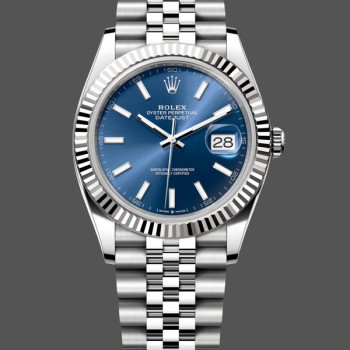 Replica Rolex Datejust 31-m278274 da donna, lunetta scanalata, quadrante blu, quadrante blu da donna