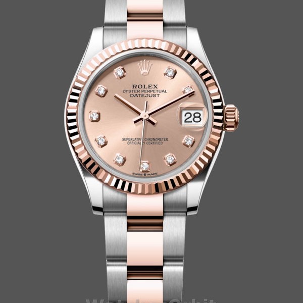Replica Rolex Datejust donna 31-278271 0023, quadrante rosa con diamanti, quadrante oro rosa donna