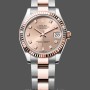 Replica Rolex Datejust donna 31-278271 0023, quadrante rosa con diamanti, quadrante oro rosa donna