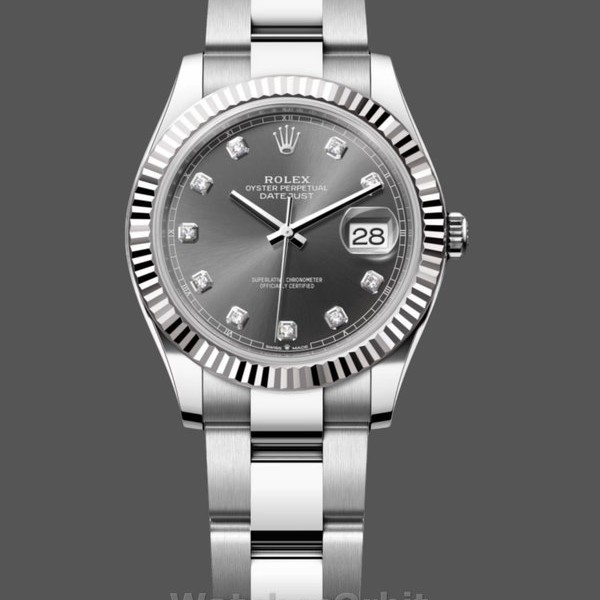 Replica Rolex Datejust 31mm Oro Bianco Quadrante Grigio Donna m278274 Lusso Donna Quadrante Grigio