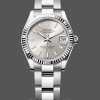 Replica Rolex Datejust donna 31 mm oro bianco quadrante argento m278274 0011 Quadrante argento donna