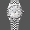 Replica Rolex Day Date 36-118138, oro giallo massiccio 18 carati, quadrante romano bianco, unisex