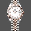 Replica Rolex Datejust donna 31-278271 0002, quadrante bianco con numeri romani, bianco donna