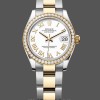 Replica Rolex Datejust donna 31 mm oro giallo quadrante romano diamante 278383rbr 0001 quadrante bianco