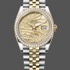 Replica Rolex Datejust 36-126283RBR da donna, motivo palma d'oro, quadrante 0023, bracciale Jubilee Quadrante motivo palma d'oro