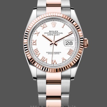 Replica Rolex Datejust 41-126333 0018, 41 mm, Madreperla bianca, Quadrante di diamanti, MOP da uomo